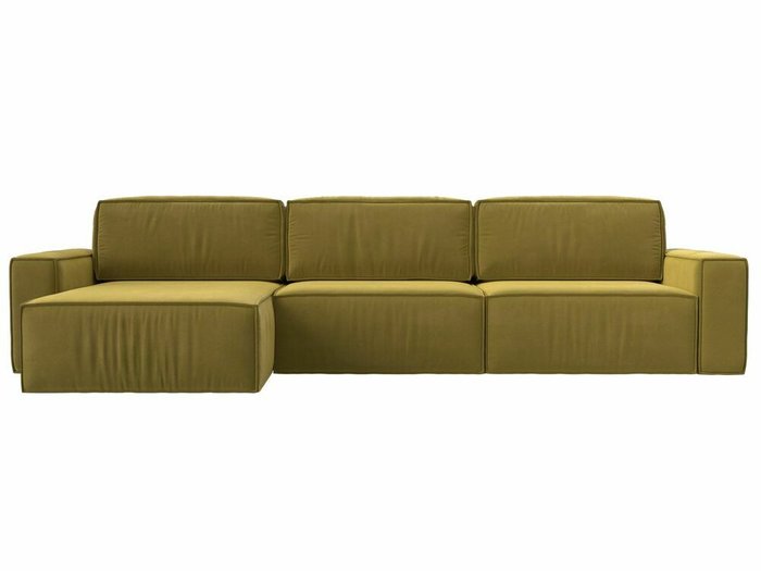Угловой диван-кровать Прага Классик лонг желтого цвета левый угол - купить Угловые диваны по цене 99999.0
