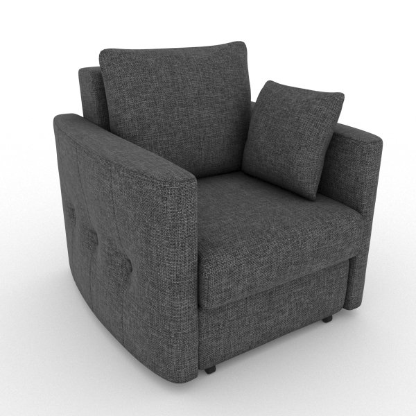 Кресло-кровать Luna серого цвета