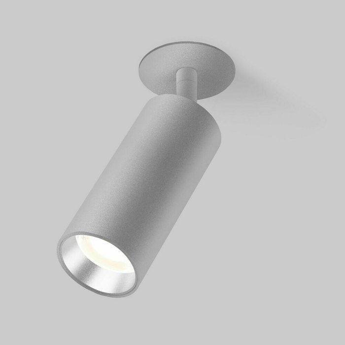 Встраиваемый светодиодный светильник Diffe 4 серебряного цвета