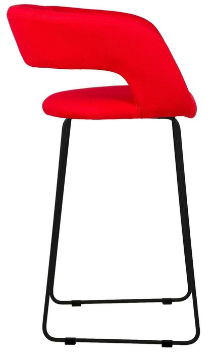Стул полубарный Hugs красного цвета - лучшие Барные стулья в INMYROOM