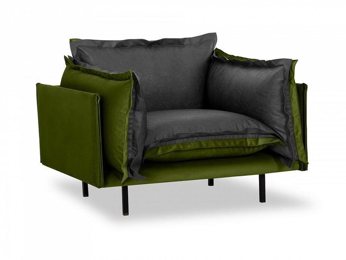 Кресло Barcelona зелено-серого цвета  - купить Интерьерные кресла по цене 60390.0
