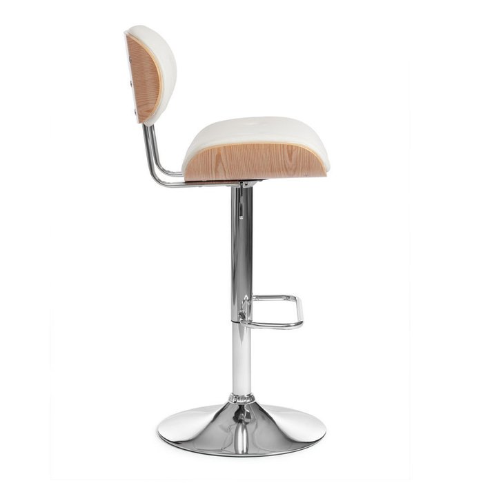 Барный стул Drakar бело-коричневого цвета - купить Барные стулья по цене 10600.0