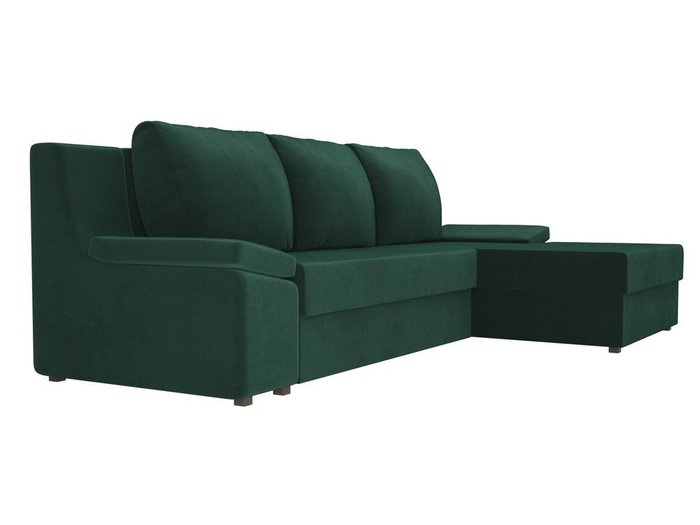 Угловой диван-кровать Челси зеленого цвета - лучшие Угловые диваны в INMYROOM