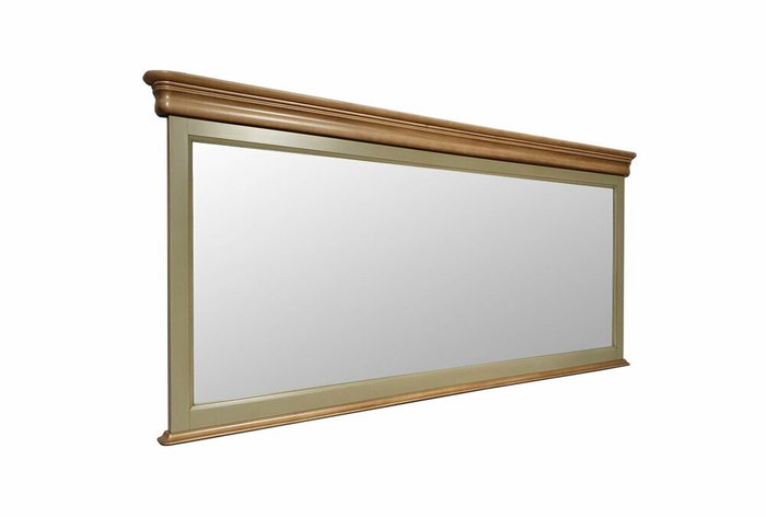 Настенное зеркало Оливия коричнево-зеленого цвета - купить Настенные зеркала по цене 47310.0