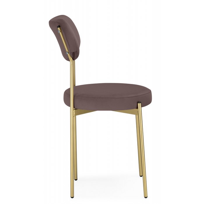 Стул Стиф коричнево-золотого цвета - лучшие Обеденные стулья в INMYROOM