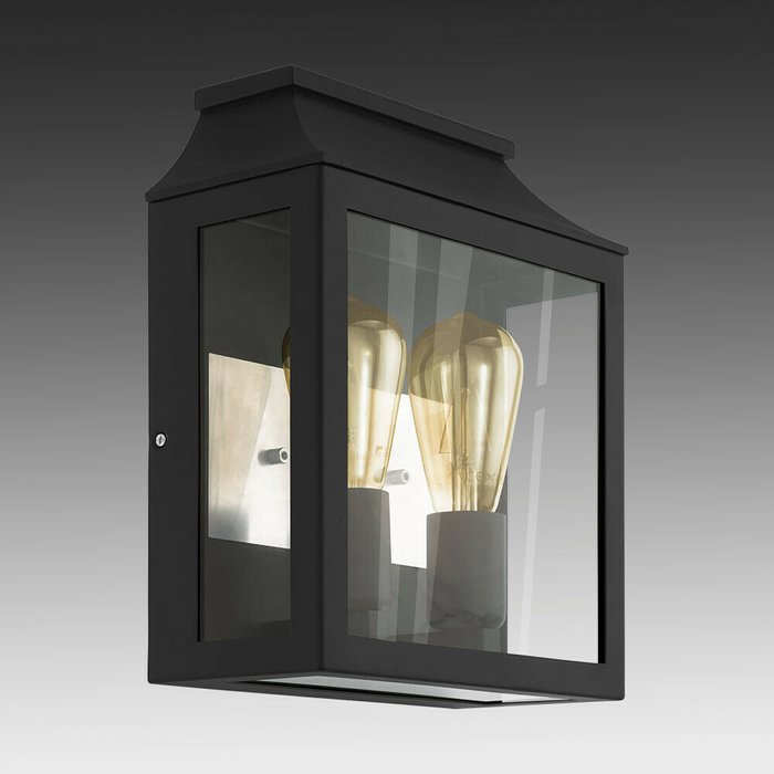 Уличный настенный светильник Soncino черного цвета - купить Настенные уличные светильники по цене 16490.0