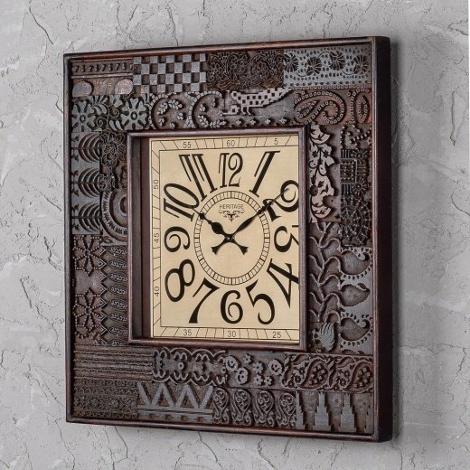 Часы настенные из антикварного дерева - купить Часы по цене 18400.0