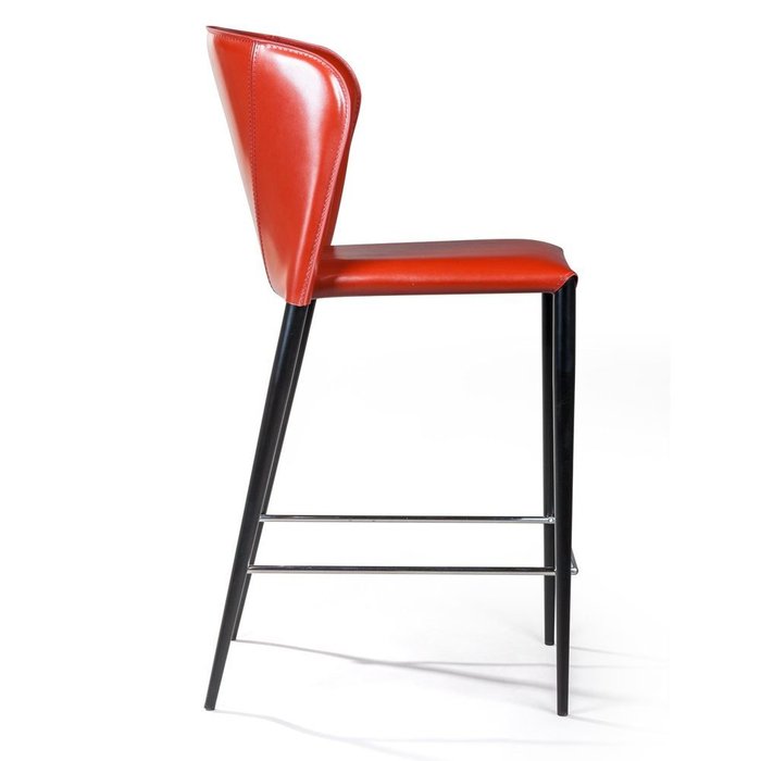 Полубарный стул Albert красного цвета - лучшие Барные стулья в INMYROOM