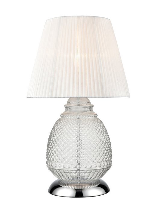 Настольная лампа Fiona с белым абажуром 