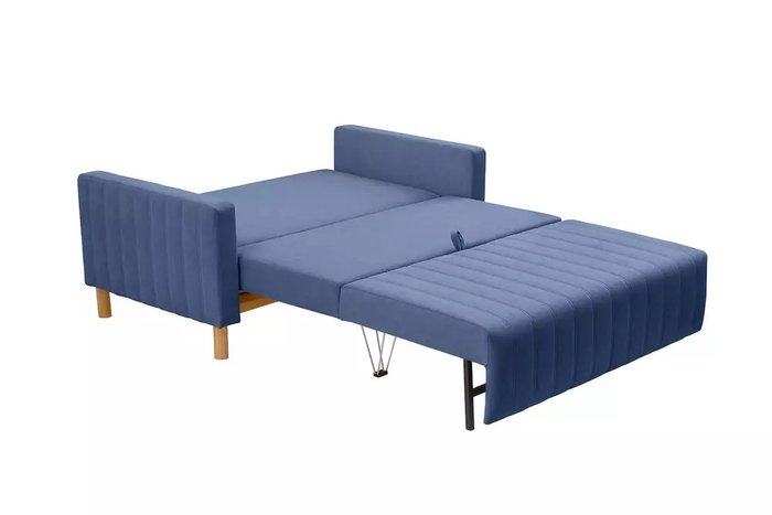 Диван-кровать Майкл синего цвета - купить Прямые диваны по цене 32600.0 Диван-кровать Майкл синего цвета - купить Прямые диваны по цене 32600.0