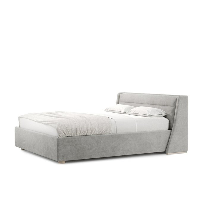 Кровать Iris 160х200 светло-серого цвета с подъемным механизмом - купить Кровати для спальни по цене 147960.0
