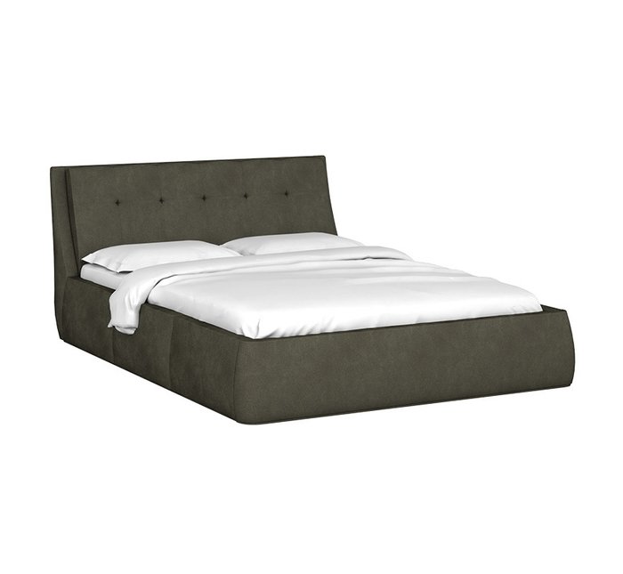 Кровать Гесиона 160х200 темно-серого цвета с подъемным механизмом 