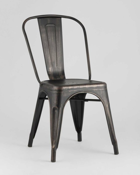 Стул Tolix черного цвета - купить Обеденные стулья по цене 4990.0