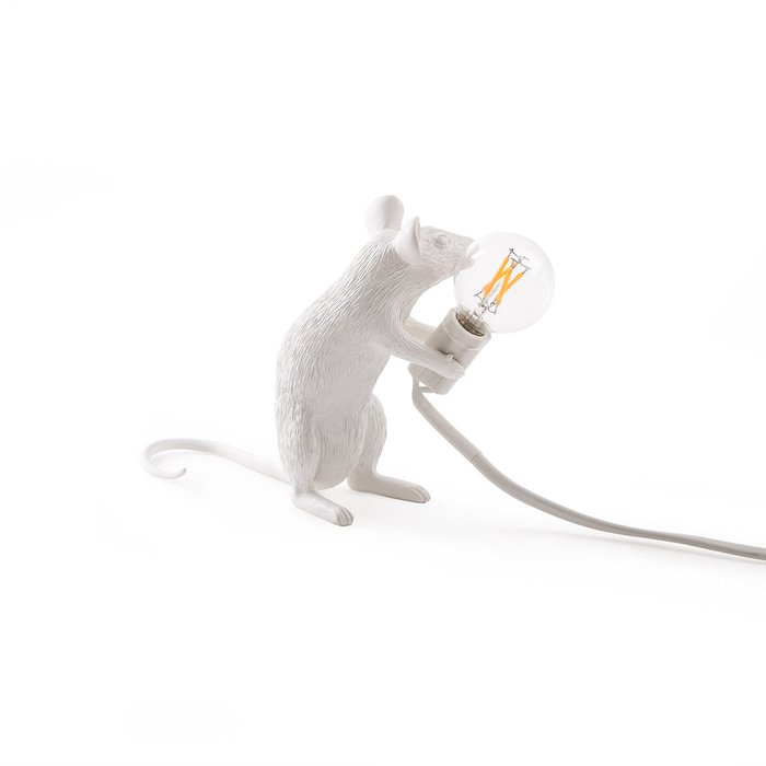Настольная лампа SelettI Mouse Lamp Sitting - лучшие Настольные лампы в INMYROOM