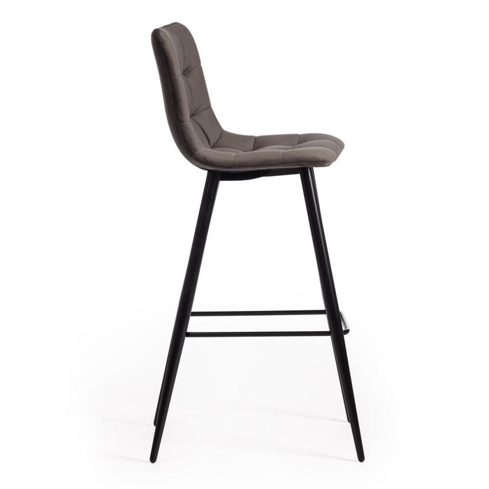 Набор из двух барных стульев Chilli темно-серого цвета - лучшие Барные стулья в INMYROOM