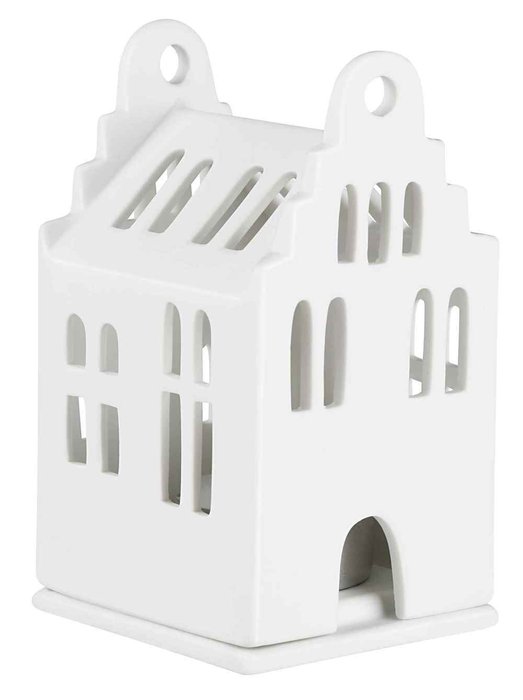 Фарфоровый подсвечник Light house gable roof house Small Фарфоровый подсвечник Light house gable roof house Small