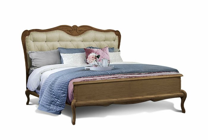 Кровать Fleuron 180x200 коричневого цвета
