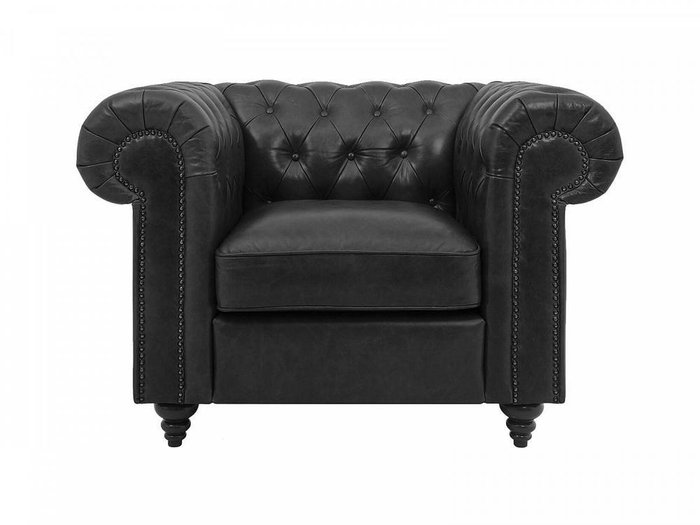 Кресло Chesterfield черного цвета