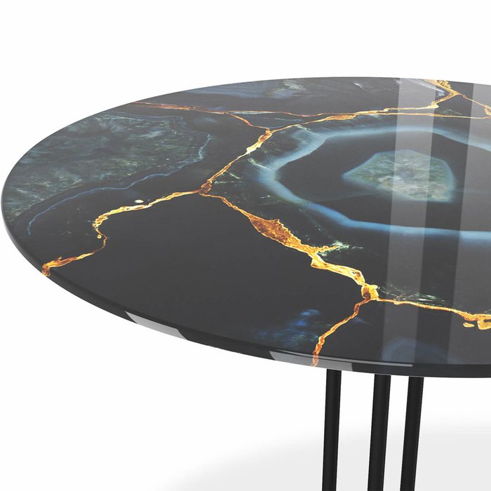 Кофейный стол Cosmic из металла и стекла - лучшие Кофейные столики в INMYROOM