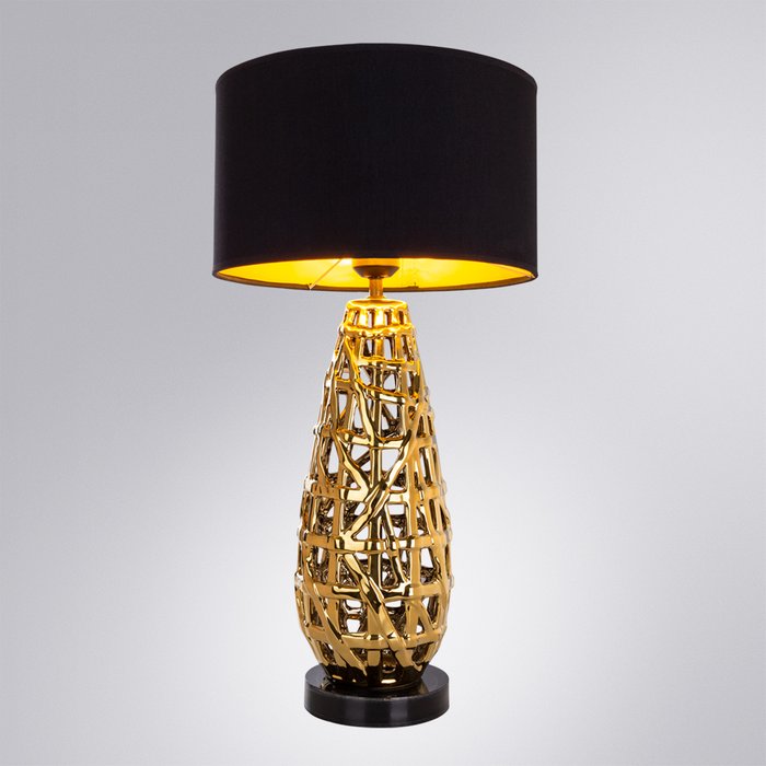 Настольная лампа Taiyi черно-золотого цвета - купить Настольные лампы по цене 12990.0