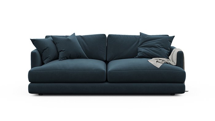Диван-кровать Ибица синего цвета - лучшие Прямые диваны в INMYROOM
