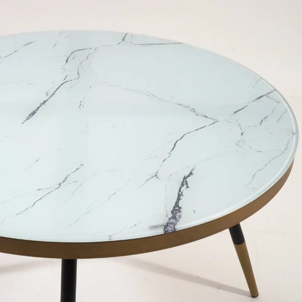 Стол журнальный Vega B белого цвета - лучшие Журнальные столики в INMYROOM