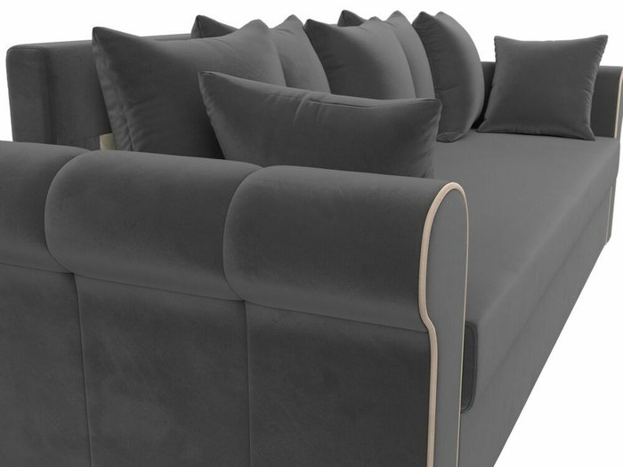 Прямой диван-кровать Рейн серого цвета - лучшие Прямые диваны в INMYROOM
