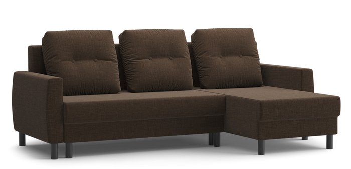 Угловой диван-кровать Бостон коричневого цвета Угловой диван-кровать Бостон коричневого цвета