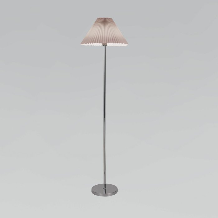 Классический напольный светильник 01133/1 хром/серый Peony