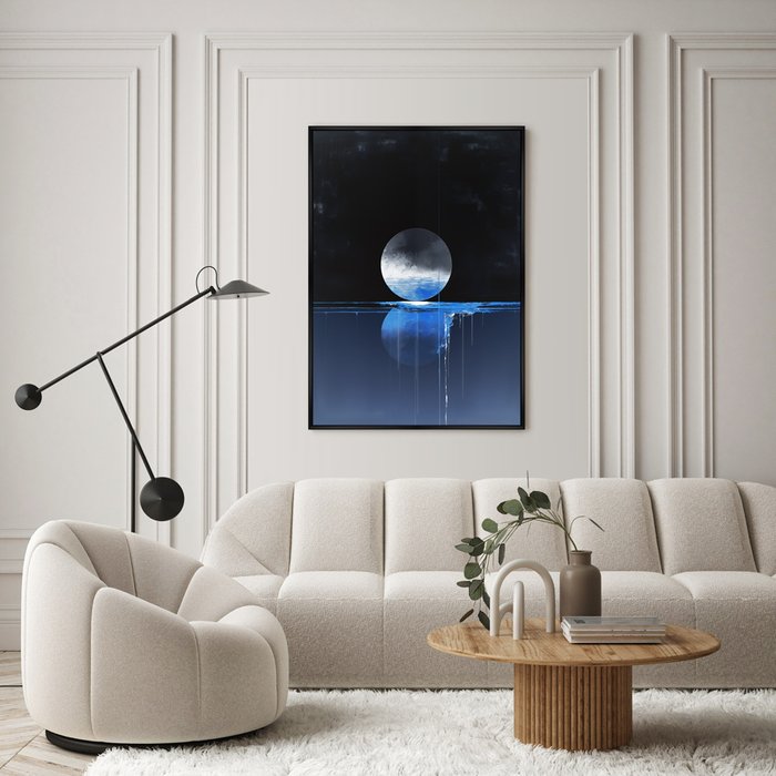 Репродукция картины Lunar reflection, 2024г. - лучшие Картины в INMYROOM