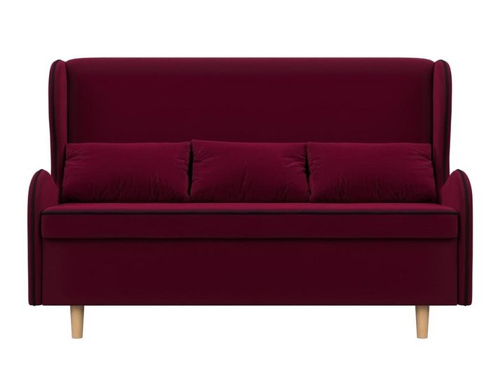 Диван Сэймон бордового цвета - купить Прямые диваны по цене 32990.0