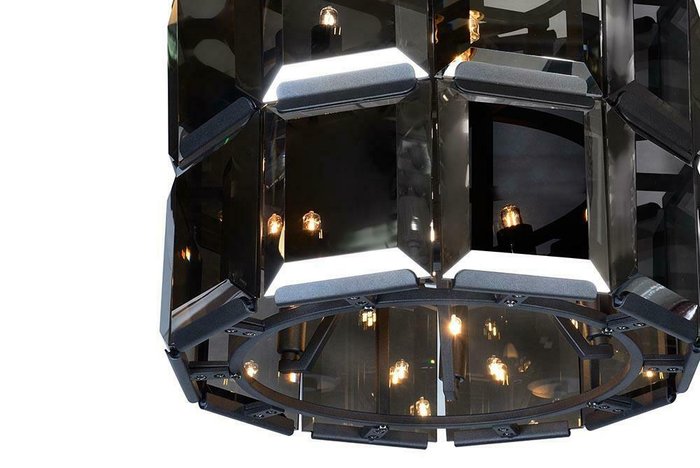 Подвесная люстра iLamp Panorama 10490-5+5P BK - купить Подвесные люстры по цене 84090.0