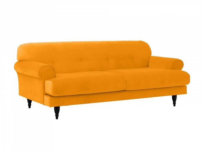 Диван Italia желтого цвета - купить Прямые диваны по цене 69120.0