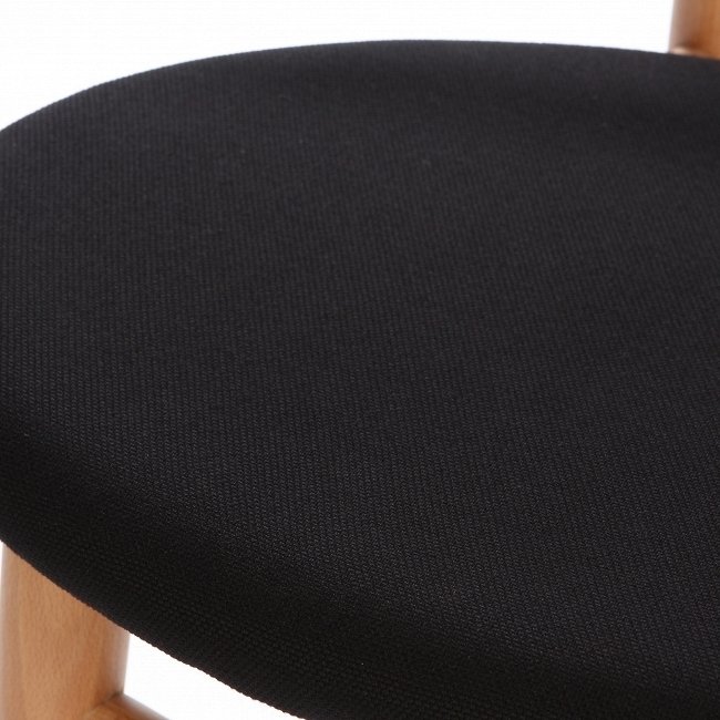 Стул с сидением из черной ткани - лучшие Обеденные стулья в INMYROOM
