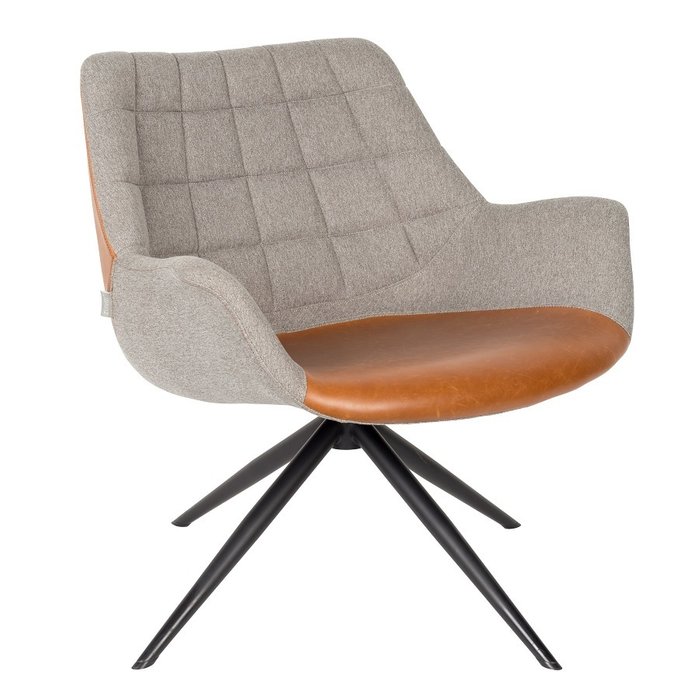 Кресло Doulton Vintage Brown серо-коричневого цвета