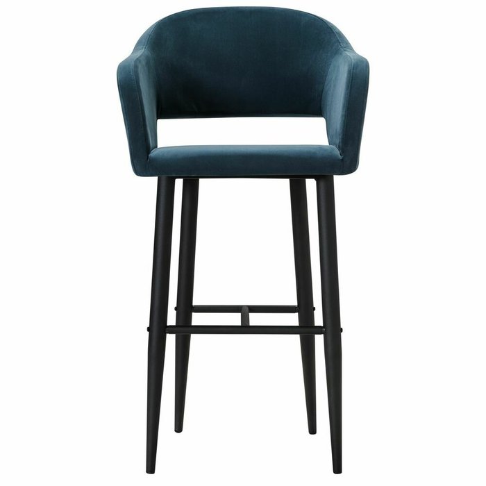 Барный стул Oscar темно-синего цвета  - купить Барные стулья по цене 13090.0