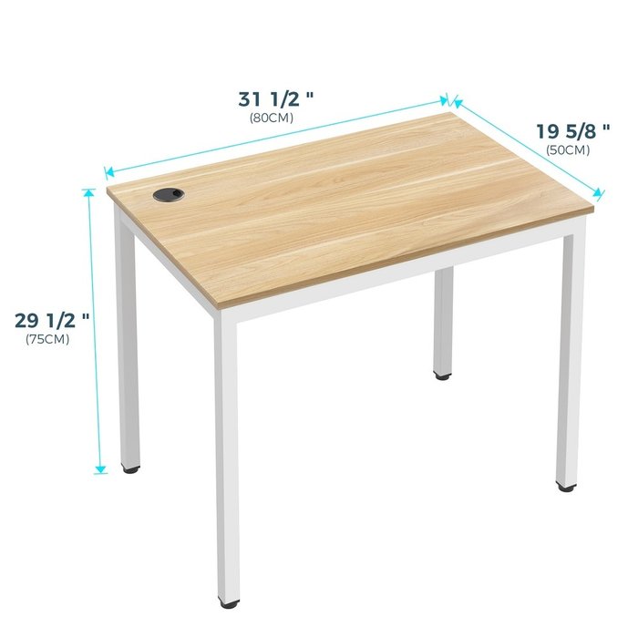 Стол письменный S с основанием белого цвета - купить Письменные столы по цене 7990.0