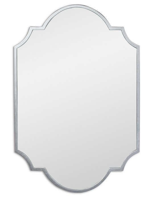 Настенное зеркало Svart в раме серебряного цвета