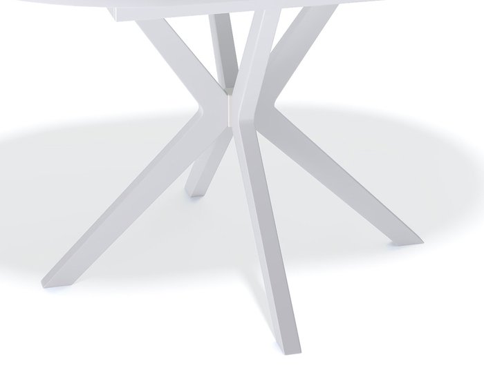 Раздвижной обеденный стол белого цвета - купить Обеденные столы по цене 42880.0