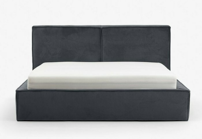 Кровать с подъемным механизмом Loft 160х200 темно-серого цвета