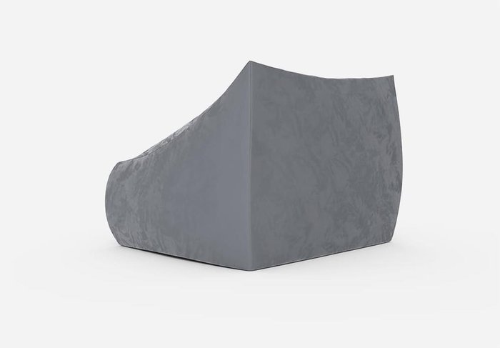 Кресло с подлокотниками Angle Velur Grey серого цвета - лучшие Бескаркасная мебель в INMYROOM Кресло с подлокотниками Angle Velur Grey серого цвета - лучшие Бескаркасная мебель в INMYROOM