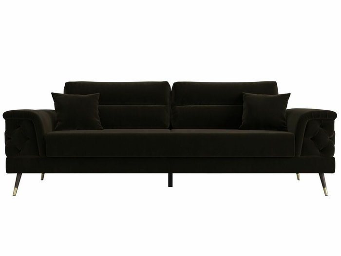 Диван-кровать Лига 023 темно-коричневого цвета - купить Прямые диваны по цене 67999.0