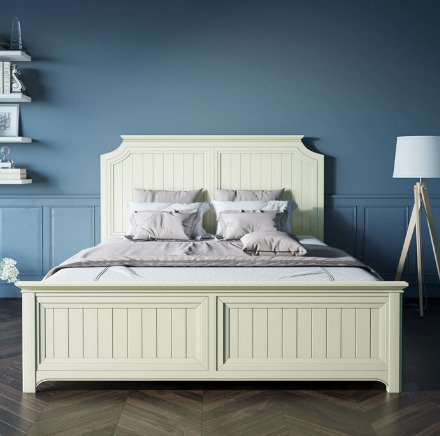 Бежевая кровать "Olivia" 180х200 - купить Кровати для спальни по цене 157176.0