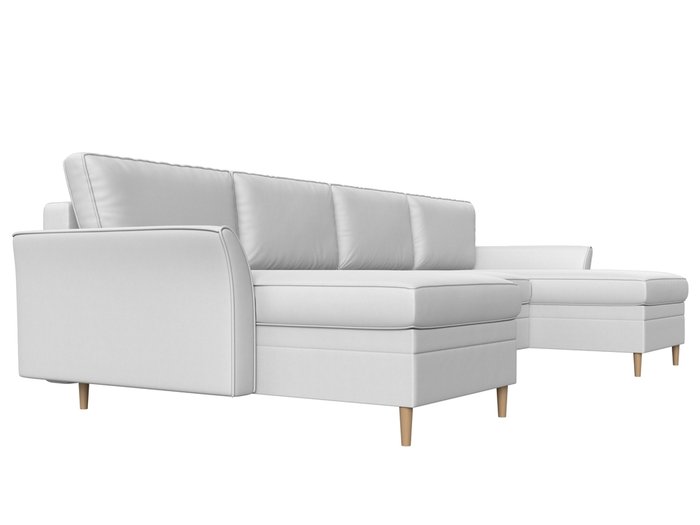 Угловой диван-кровать София белого цвета (экокожа) - лучшие Угловые диваны в INMYROOM