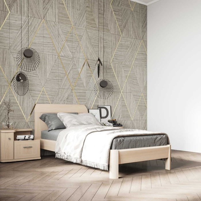 Кровать Магна 180х200 бежевого цвета  - лучшие Кровати для спальни в INMYROOM