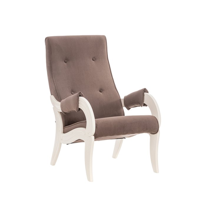 Кресло для отдыха бежево-коричневого цвета 