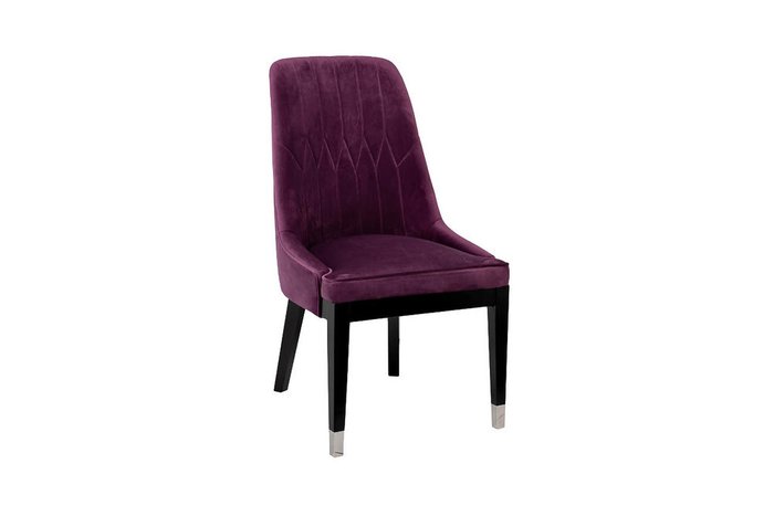 Стул  в обивке из велюра фиолетового цвета - купить Обеденные стулья по цене 23000.0