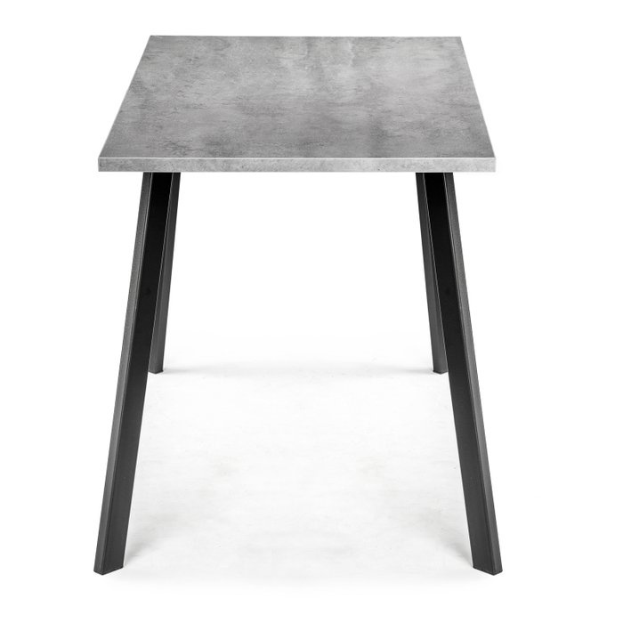 Обеденный стол Тринити Лофт серого цвета на черных ножках - лучшие Обеденные столы в INMYROOM