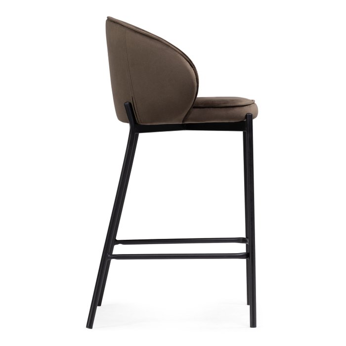 Полубарный стул Нейл коричневого цвета - лучшие Барные стулья в INMYROOM