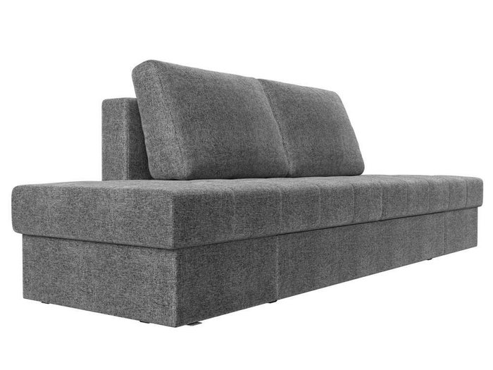 Прямой диван трансформер Сплит серого цвета - лучшие Прямые диваны в INMYROOM
